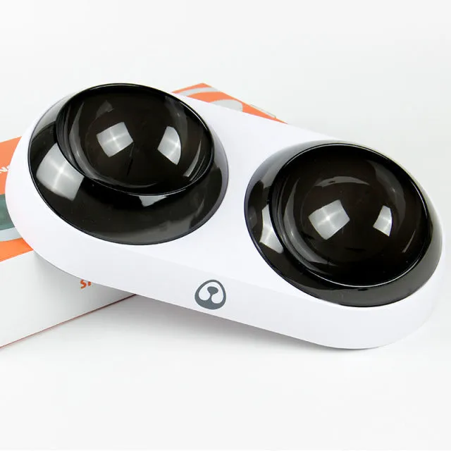 15 Degree Tilt Angle Pet Elevated Bowl-Double