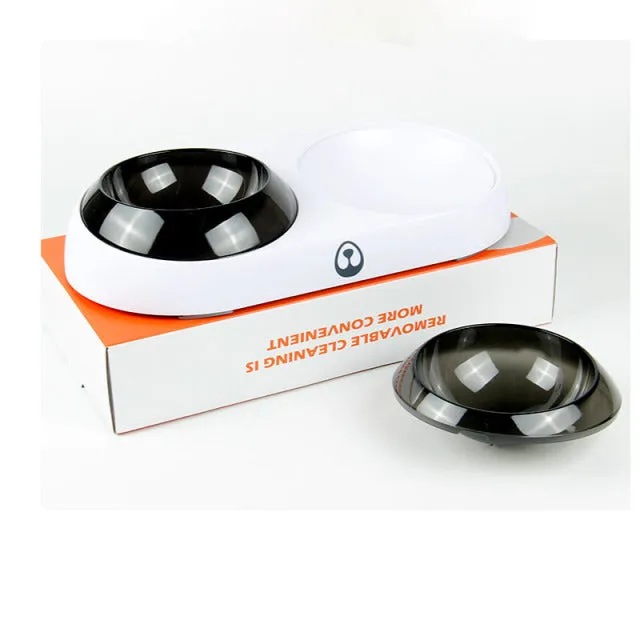 15 Degree Tilt Angle Pet Elevated Bowl-Double