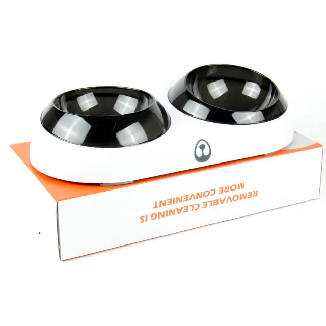 15 Degree Tilt Angle Pet Elevated Bowl-Double
