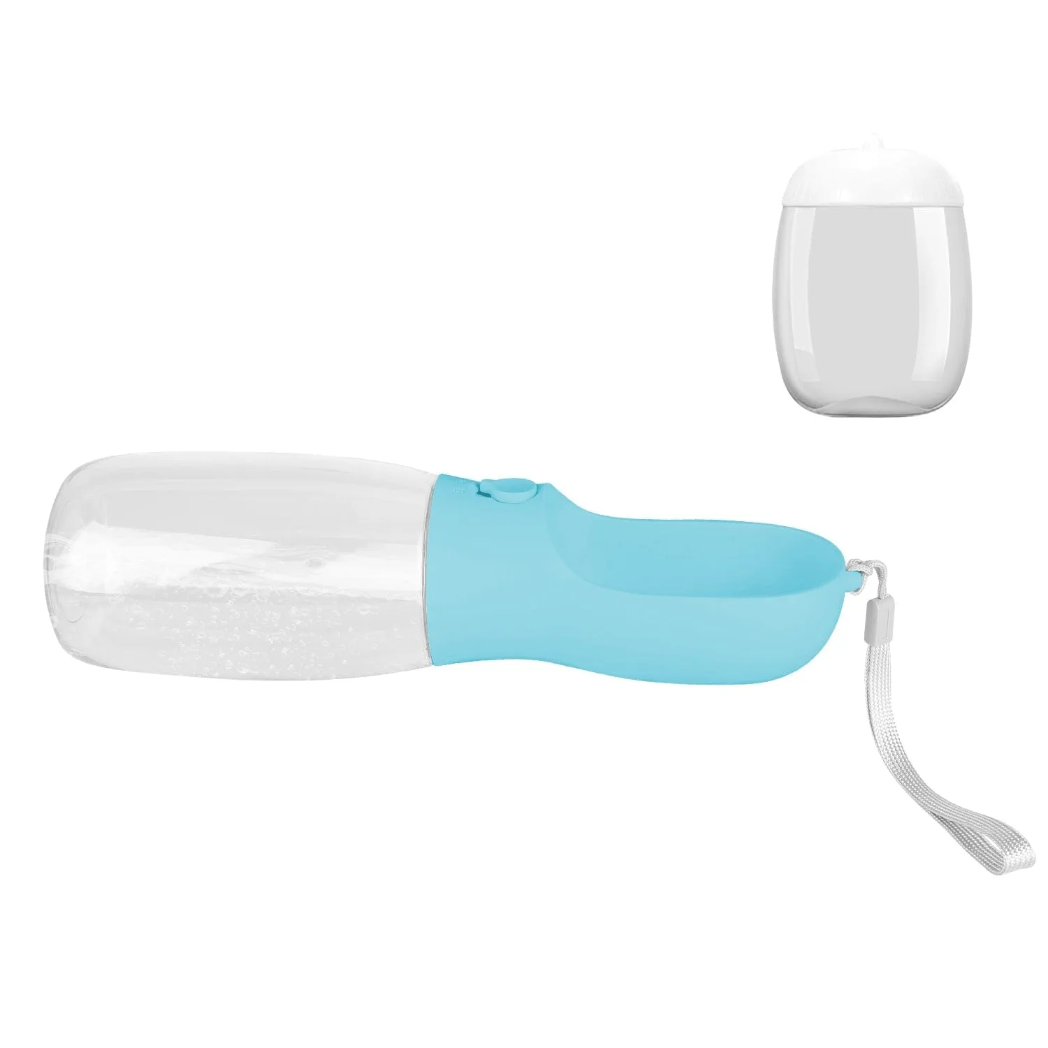 18.6 oz Portable Dog Water Dispenser with Detachable Food Container