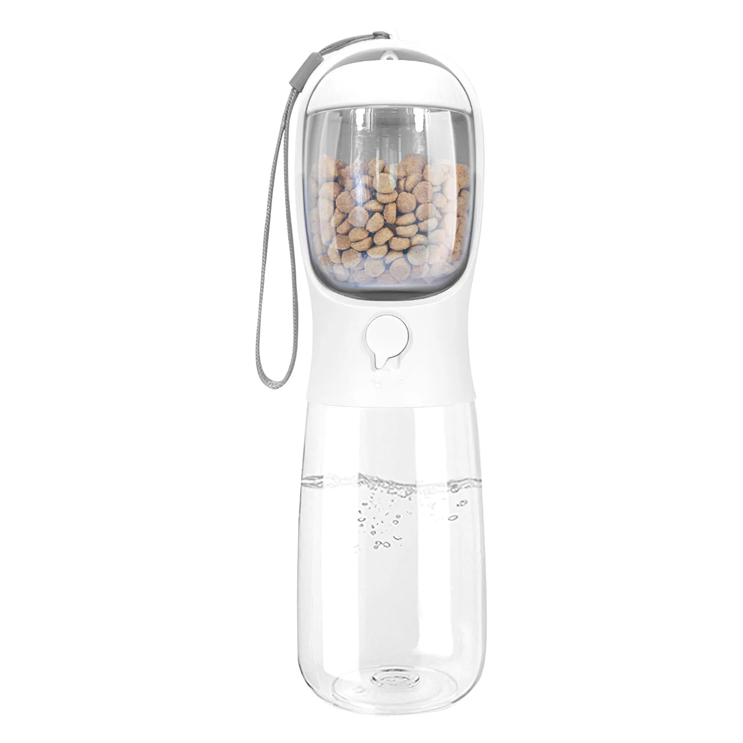 18.6 oz Portable Dog Water Dispenser with Detachable Food Container
