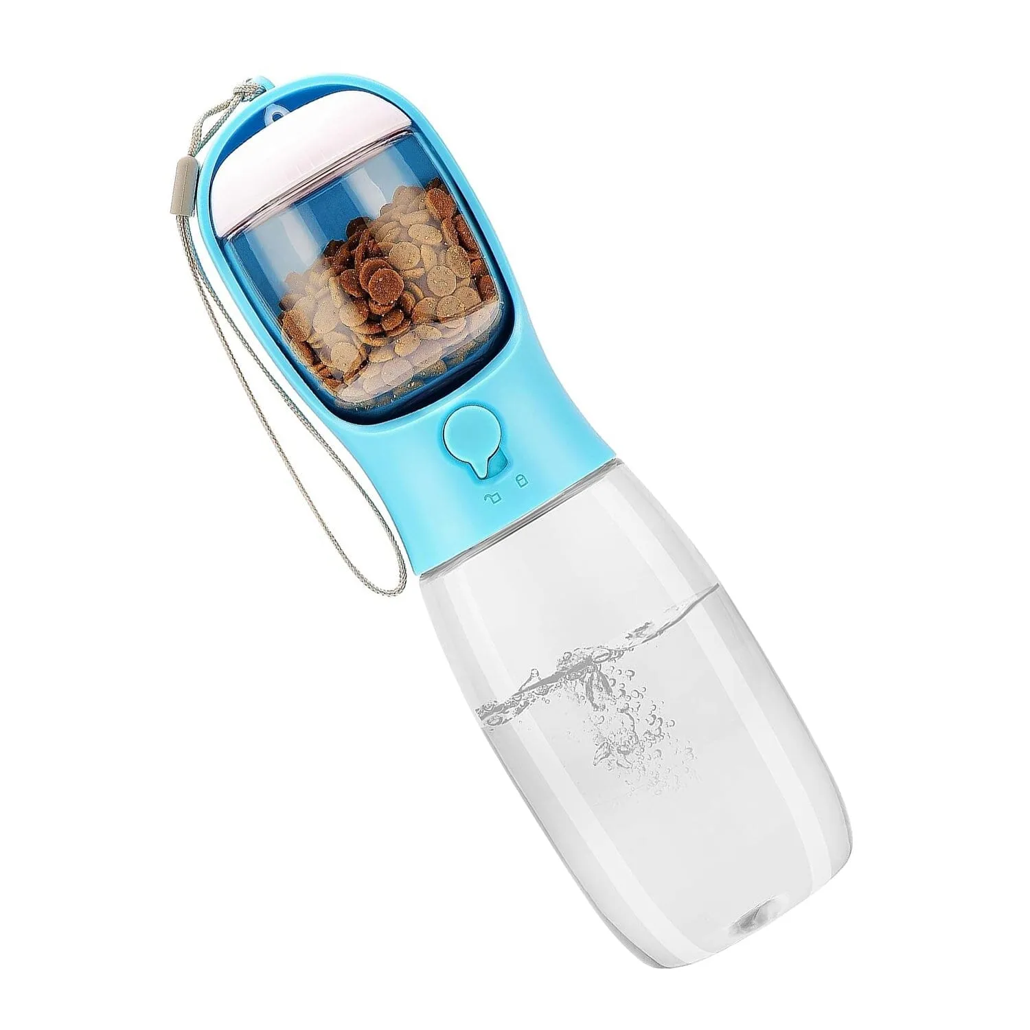 18.6 oz Portable Dog Water Dispenser with Detachable Food Container