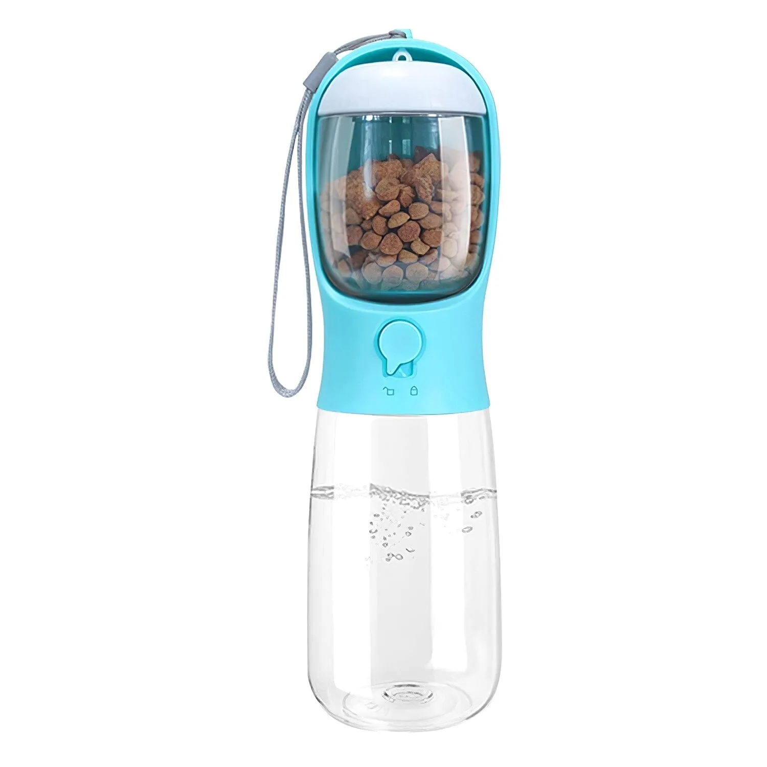 18.6 oz Portable Dog Water Dispenser with Detachable Food Container