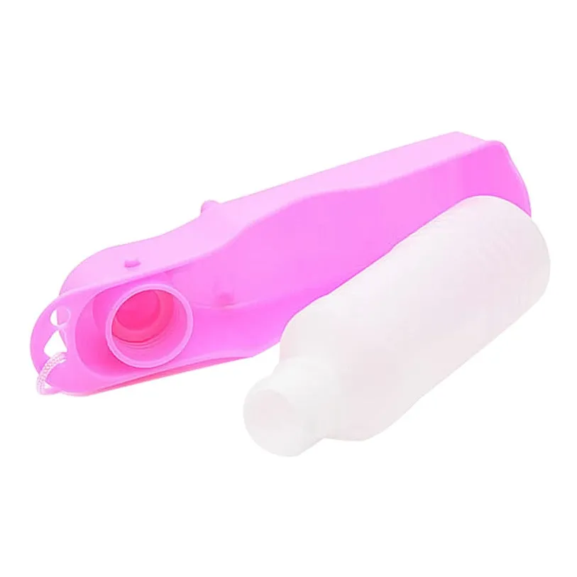 250/500ml Feeder With Bowl Plastic Portable Pets Water Bottle