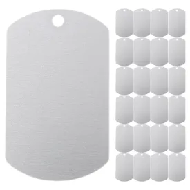 25pcs Blank Dog Tags Custom Aluminum Id Tags for Pets Lightweight and Durable for Dog Name Identification Present for Pet Owners