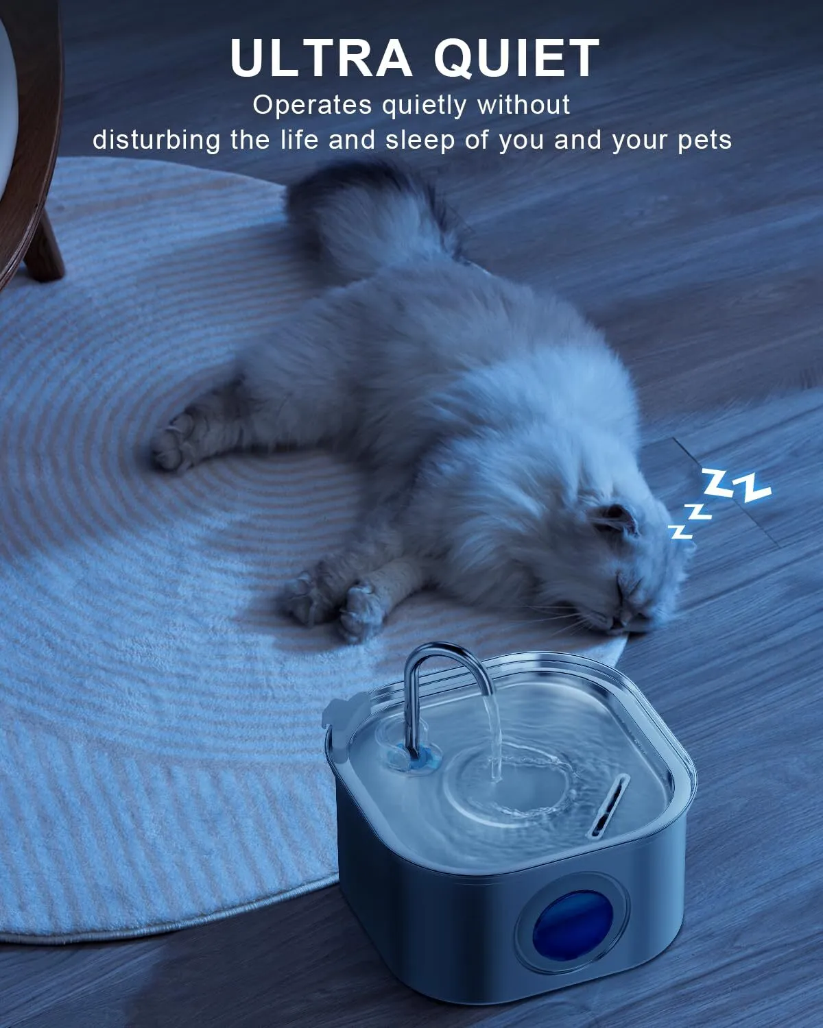 3.2L Automatic Electric Stainless Steel Pet Water Fountain
