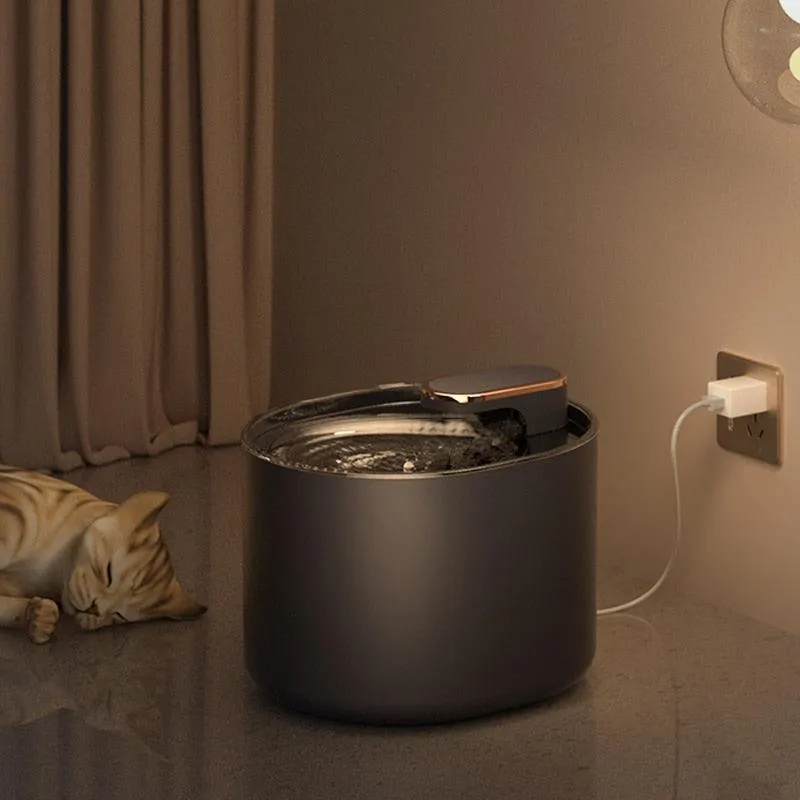 3L Automatic Cat Water Fountain with LED Light Ultra Silent