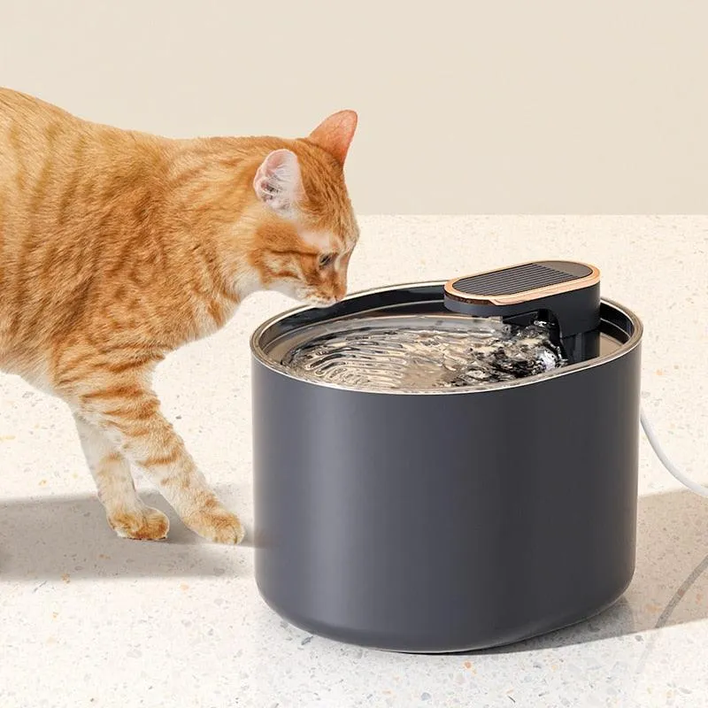3L Automatic Cat Water Fountain with LED Light Ultra Silent