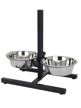 Adjustable Pet Bowls Feeding Station with Anti-Slip Stand - 3 Pieces