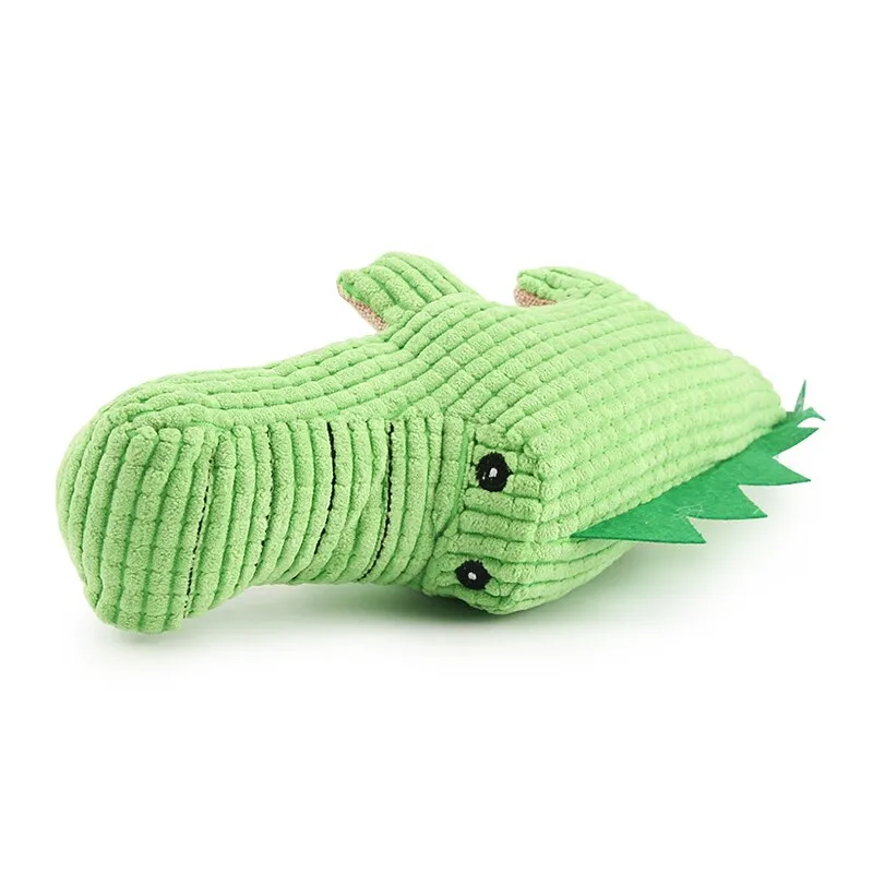 Alligator Plush Squeaker Dog Toy
