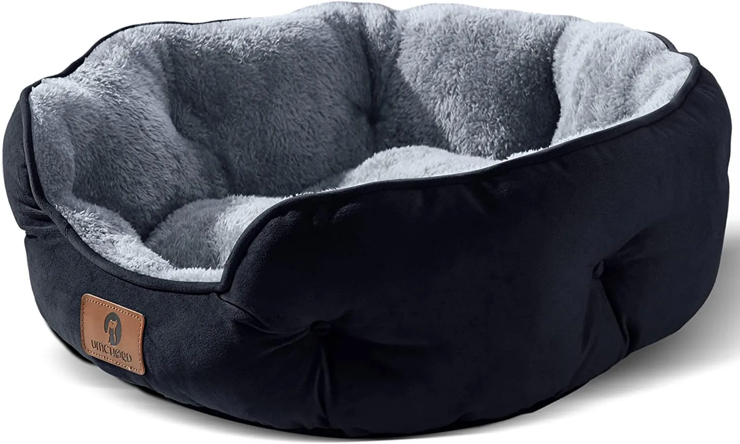 Asvin Small Dog Bed for Small Dogs, Cat Beds for Indoor Cats, Pet Bed for Puppy and Kitty, Extra Soft & Machine Washable with Anti-Slip & Water-Resistant Oxford Bottom, Brown, 20 Inches
