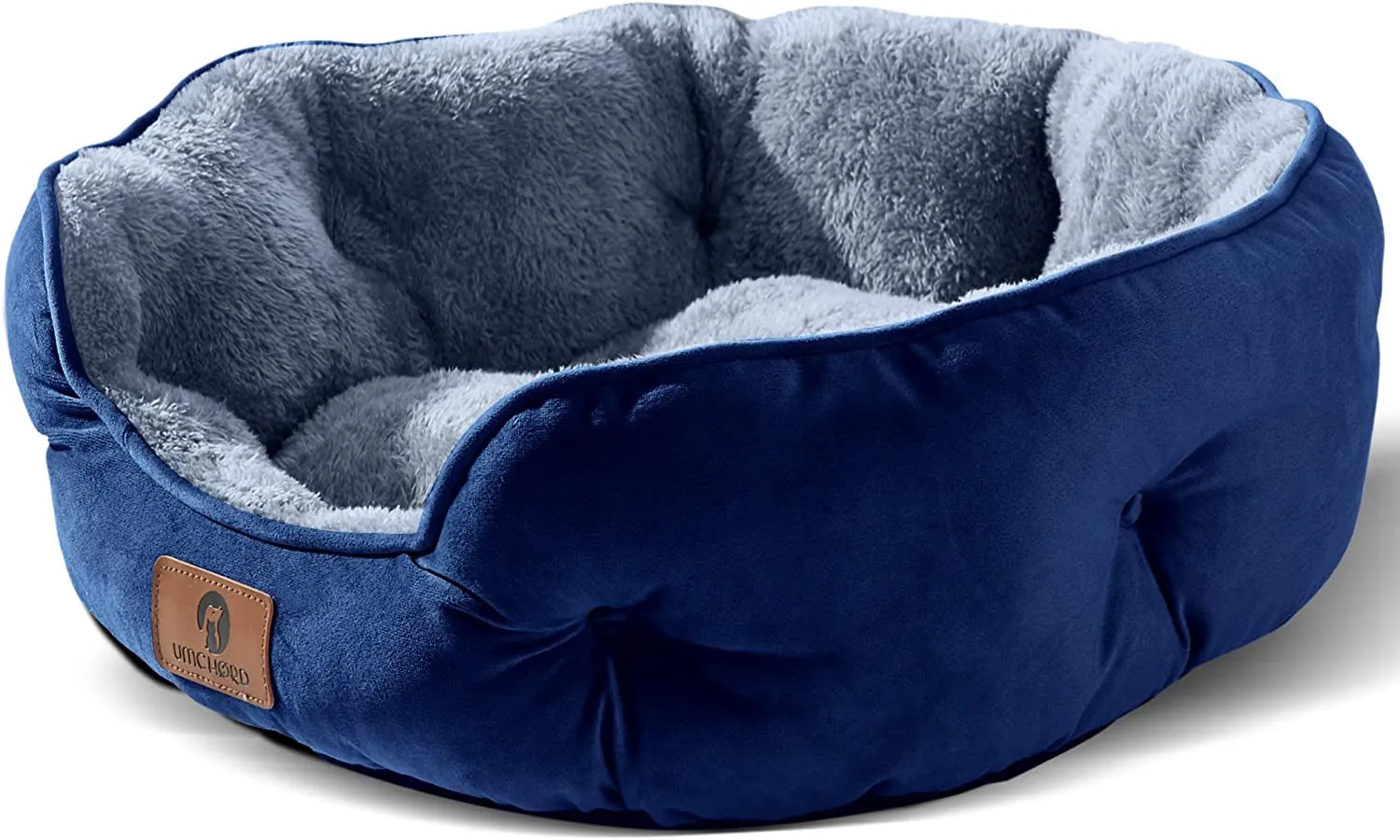 Asvin Small Dog Bed for Small Dogs, Cat Beds for Indoor Cats, Pet Bed for Puppy and Kitty, Extra Soft & Machine Washable with Anti-Slip & Water-Resistant Oxford Bottom, Brown, 20 Inches