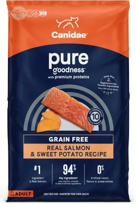 Canidae Pure Limited Ingredient Premium Adult Dry Dog Food, Real Salmon & Sweet Potato Recipe, 22 lbs, Grain Free