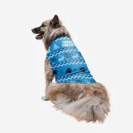 Carolina Panthers Dog Family Holiday Ugly Sweater