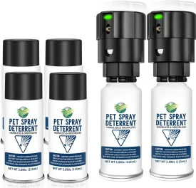 Cat Spray Deterrent System [2 Pack] Pet Deterrent Device Refill 4 Pack