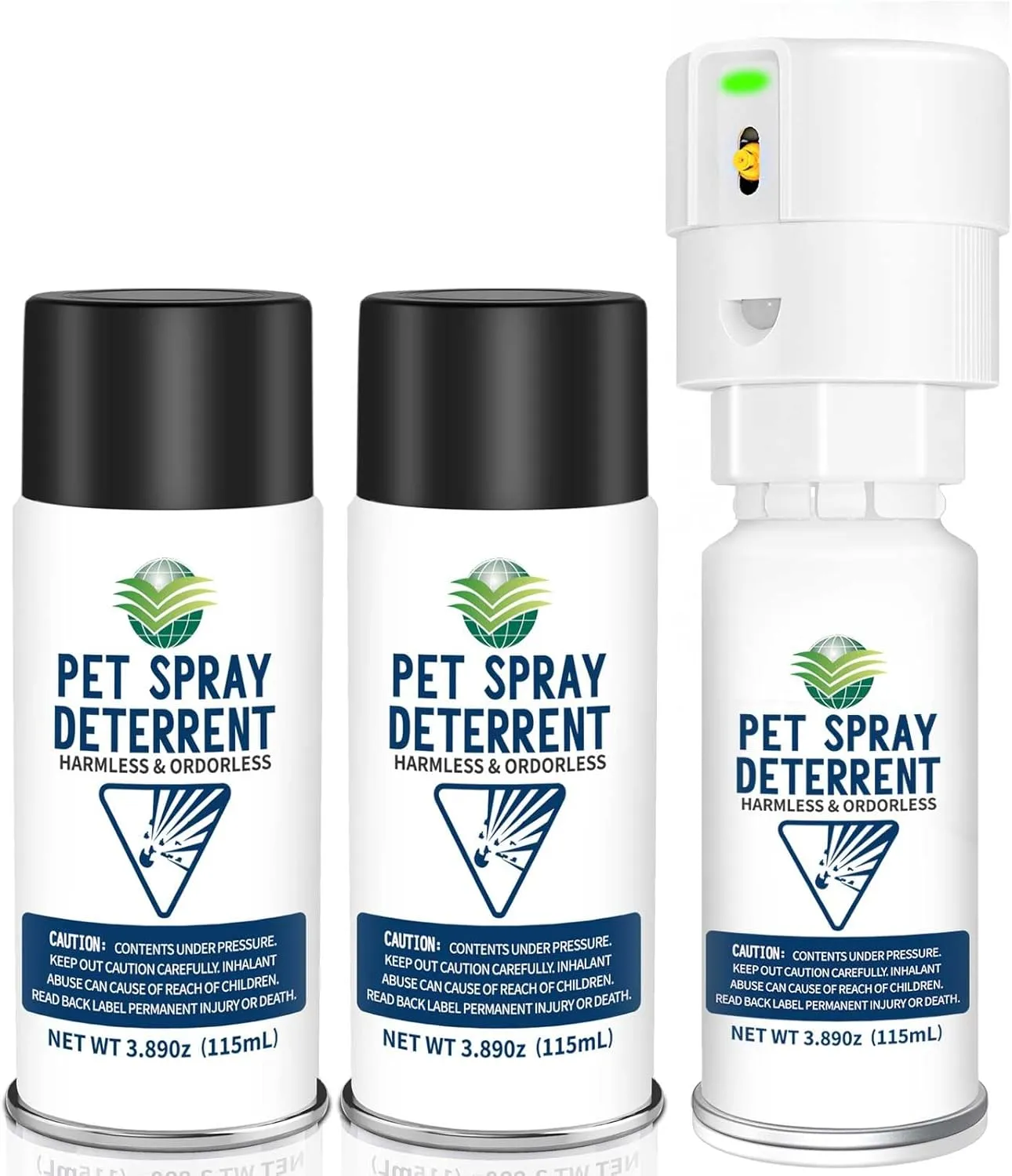 Cat Spray Deterrent System, Pet Deterrent Device Refill White 2pack