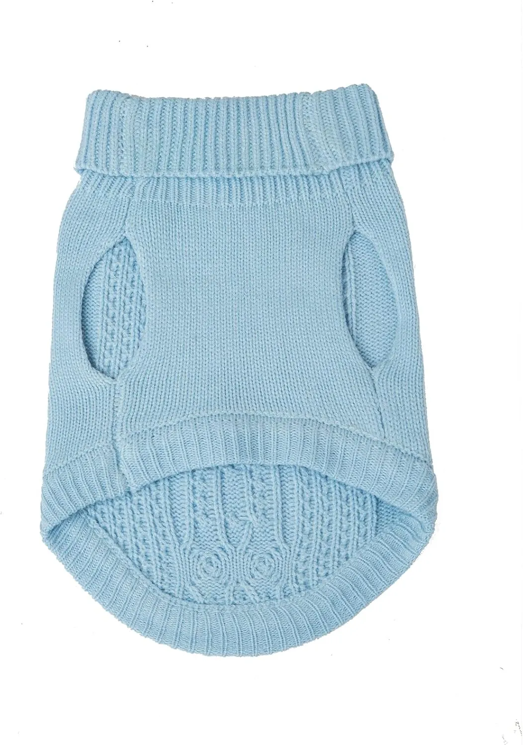 Cat Sweater Keep Your Pets Cozy, 16 Color Turtleneck Knitted Sleeveless Cat Clothes, Winter Outfits for Cats & Small Dogs During Cold Seasons (Blue, Large)