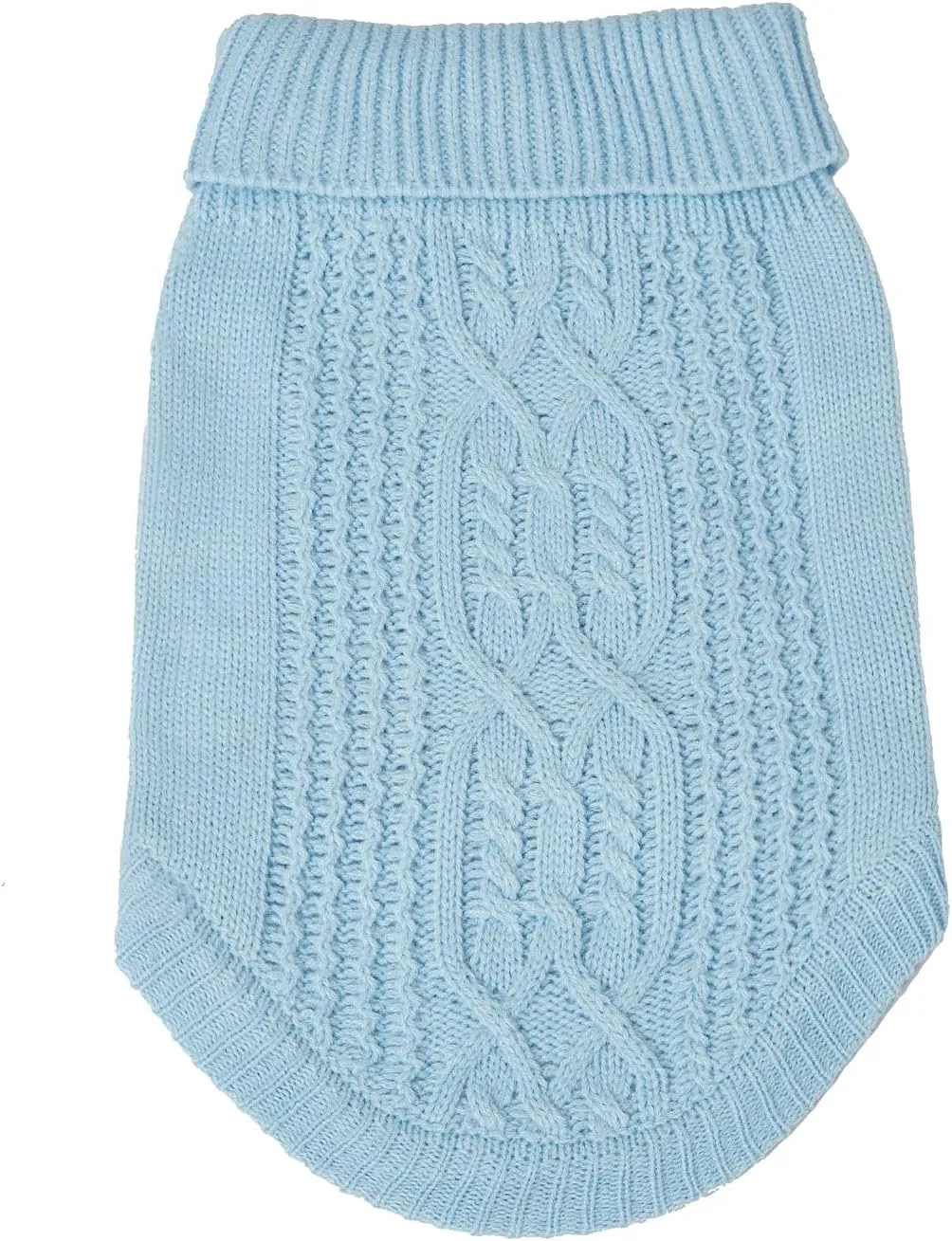 Cat Sweater Keep Your Pets Cozy, 16 Color Turtleneck Knitted Sleeveless Cat Clothes, Winter Outfits for Cats & Small Dogs During Cold Seasons (Blue, Large)