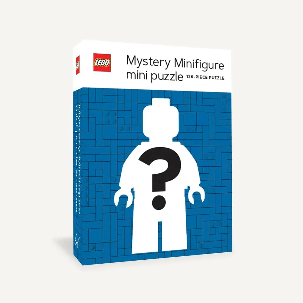 Chronicle Books LEGO Mystery Minifigure Mini Puzzle (Blue Edition) | 126 PIece Jigsaw Puzzle