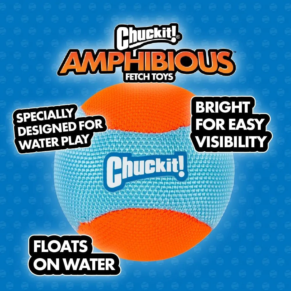 Chuckit! Ultra Tug Dog Toy (Medium) Amphibious Bumper Fetch and Float Dog Toy (Medium)