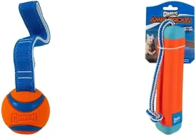 Chuckit! Ultra Tug Dog Toy (Medium) Amphibious Bumper Fetch and Float Dog Toy (Medium)