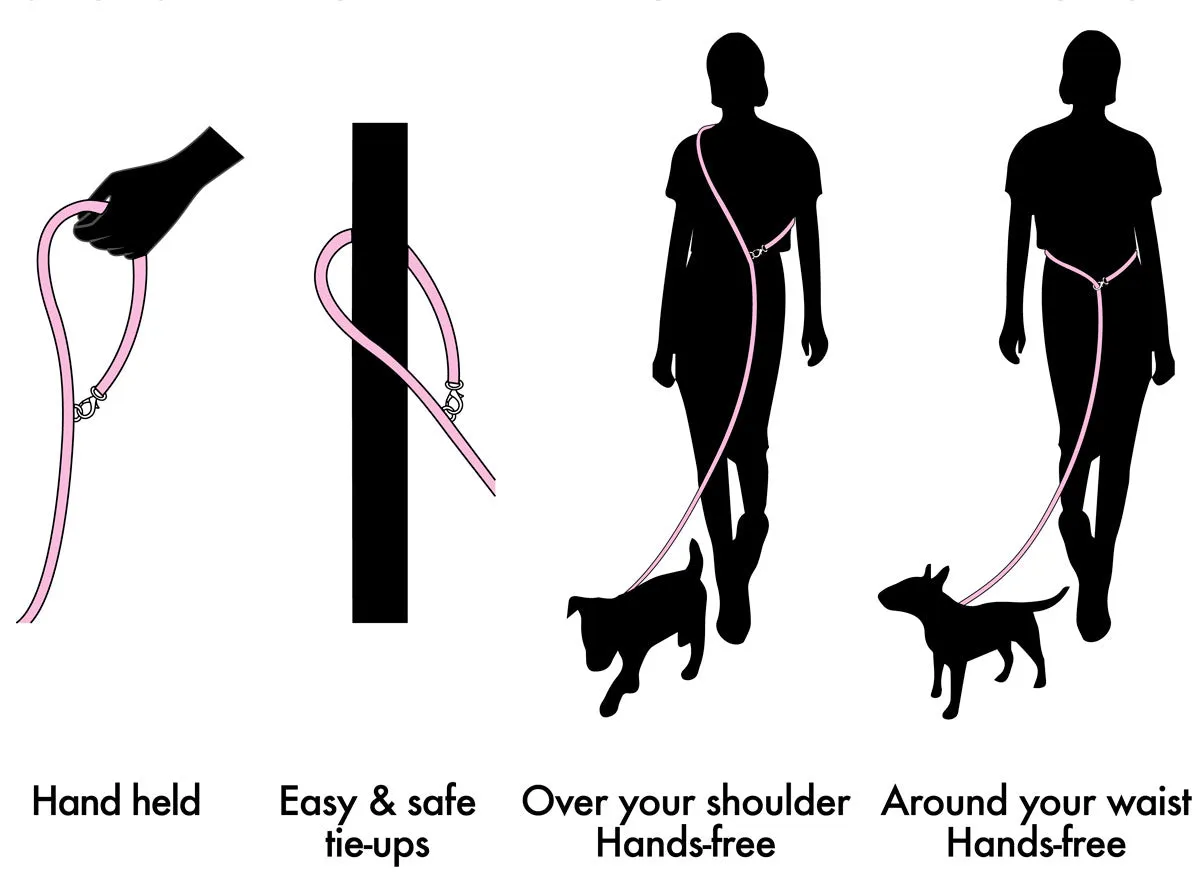 Cord Adjustable Dog Leash - Fruit Salad