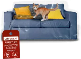 Covers For The Home Clear Vinyl Furniture Protector - Loveseat Cover - 84" W x 40" D x 36" H Rear, 18" H Front