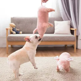 Cute Plush Pig Chew Toy for Dogs | Bite-Resistant French Bulldog Toy | Venting Doll Sleeping Companion | Pet Mascotas Supplies