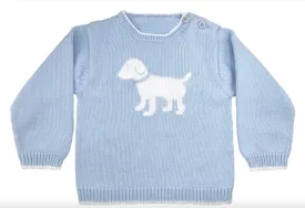 Dog Knit Sweater in Blue- Zubeles