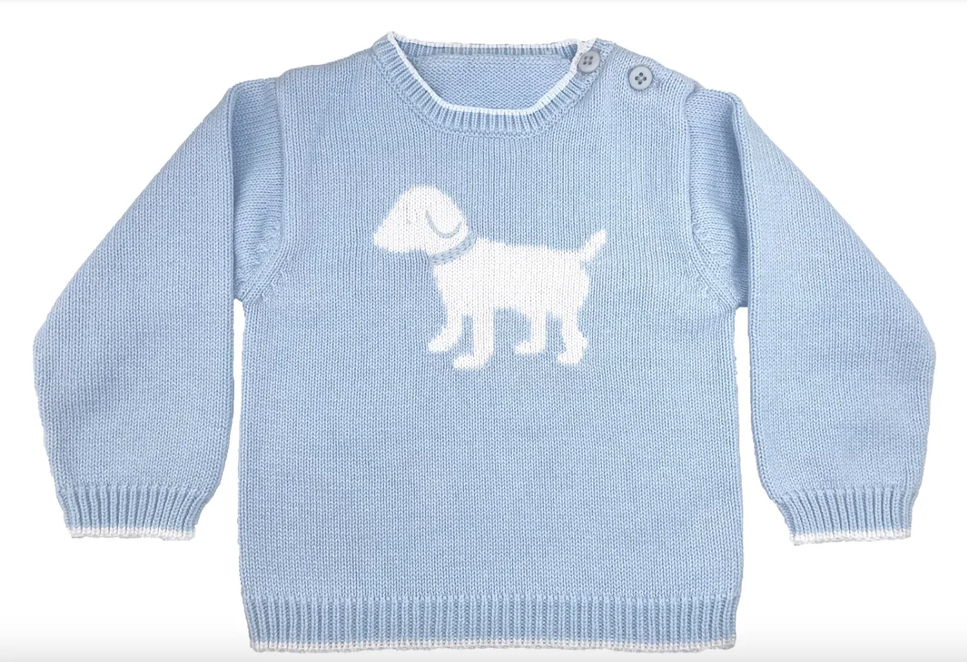 Dog Knit Sweater in Blue- Zubeles