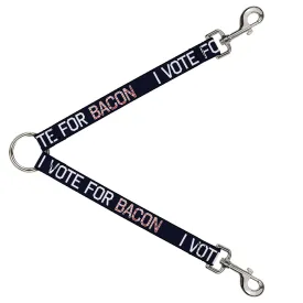 Dog Leash Splitter - VOTE FOR BACON Black/White/Bacon