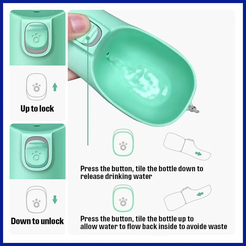 Eco-Friendly Portable Pet Bottle: On-the-Go Hydration for Active Owners!