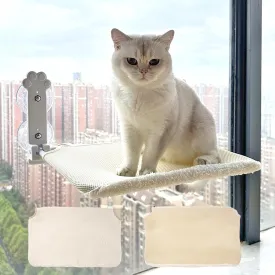 Foldable Cat Window Hammock - Durable Cat Window Shelf Featuring Cozy Bed Cover, Cordless Window Cat Perch with 4 Sturdy Suction Cups, Cat Window Seat for Indoor Cats