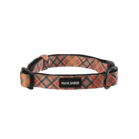 Frank Barker Orange Plaid Collar M