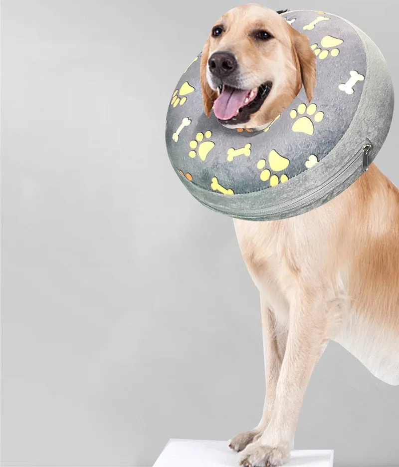 Inflatable Dog Collar: Isabelino Anti-bite Injury Elizabethan Collar for Dogs & Cats | Recovery Neck Wound Protective Dog Accessories