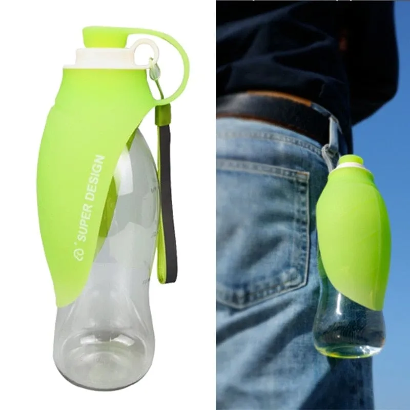 【LA000385】20 OZ Pet Water Bottle Leaf Design