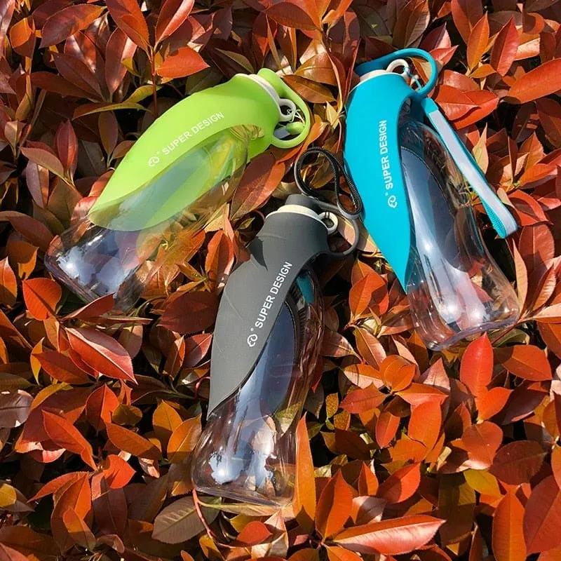 【LA000385】20 OZ Pet Water Bottle Leaf Design