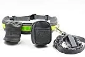 Outdoor Hands Free Reflective Pet Dog Bungee Leash Kit - Dog Running Lead with Bottle Holder Waist Bag (Gery)