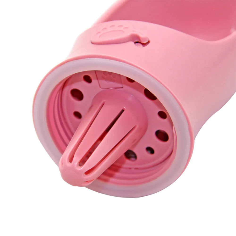 PAWS ASIA Suppliers Low Moq Wish New Outdoor 550ML Plastic Portable Preform Pet Travel Water Bottle For Dogs