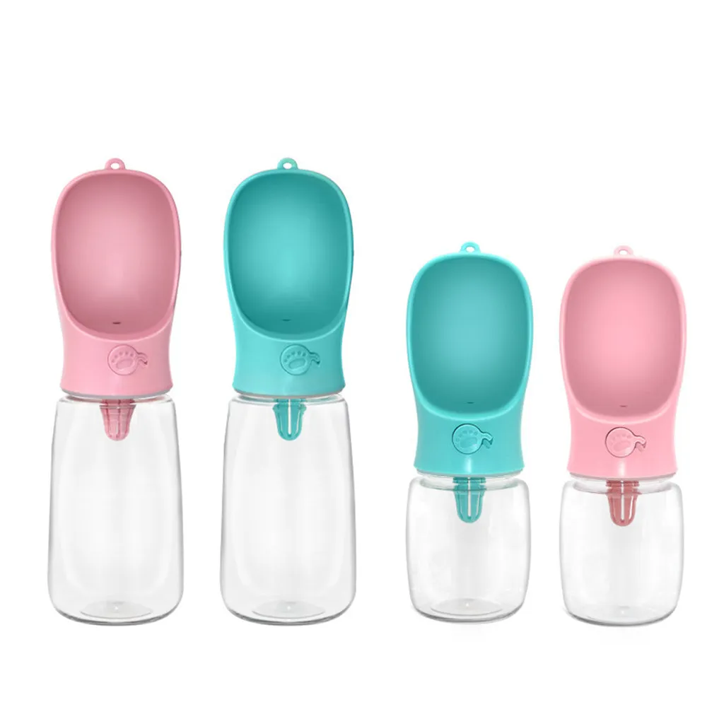 PAWS ASIA Suppliers Low Moq Wish New Outdoor 550ML Plastic Portable Preform Pet Travel Water Bottle For Dogs