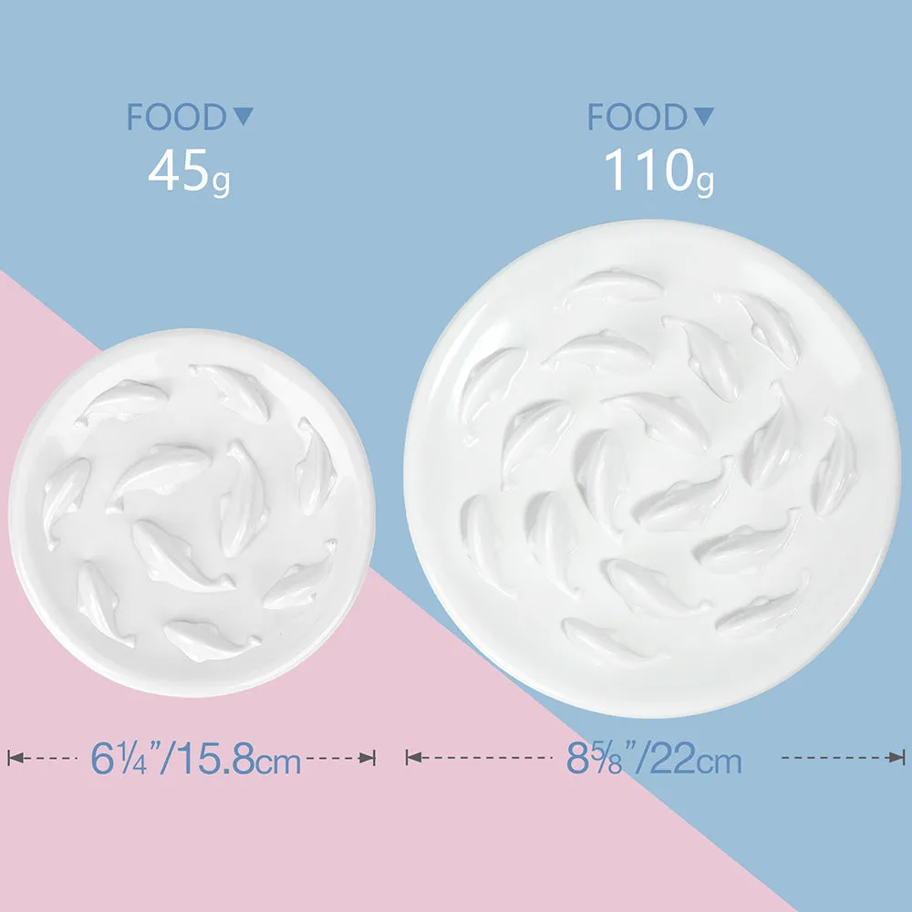 PAWS ASIA Wholesale Melamine Modern Non Slip Portable Slow Eating Pet Lick Dog Plates Cat Bowls