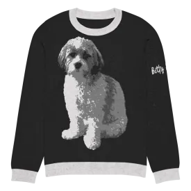 Personalized Dog Knit Sweater - Your Dog's Face On A Sweater!