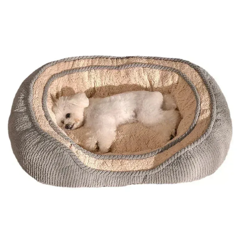 Pet Dog Bed Sofa - Deep Sleeping Beds for Small, Medium, Large Dogs, Detachable Winter Warm Cushion, Cat House Kennel Mat, Pet Products