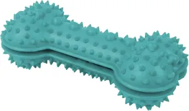 Pet Life  'Denta-Bone' TPR Treat Dispensing and Dental Cleaning Durable Dog Toy