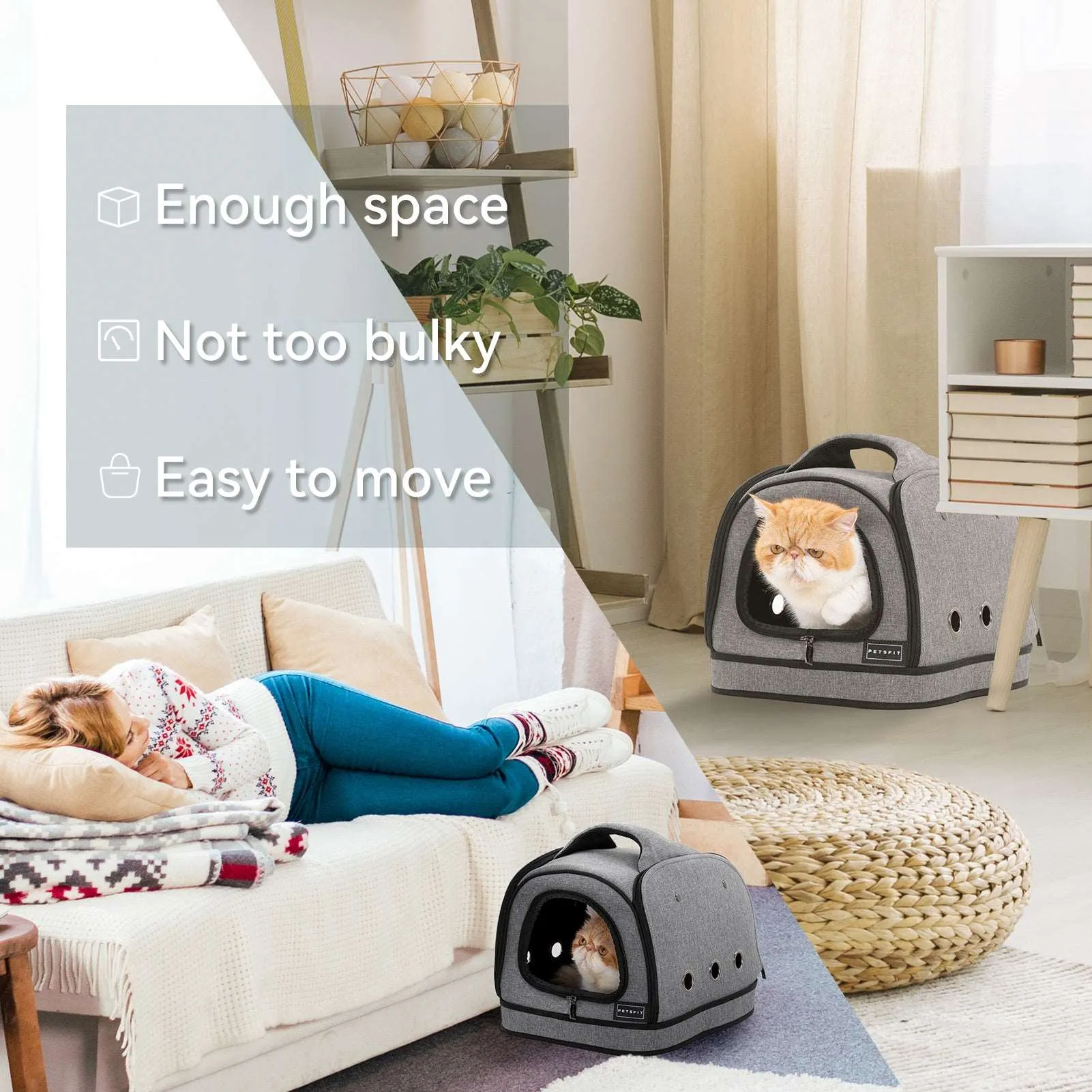 PETSFIT Soft Sided Small Dog Kennel & Cat Kennel