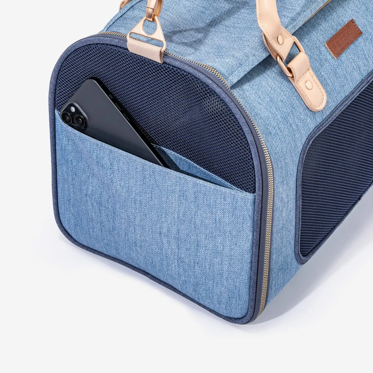 PETSFIT Vira Blazer Denim Style Pet Carrier Bag
