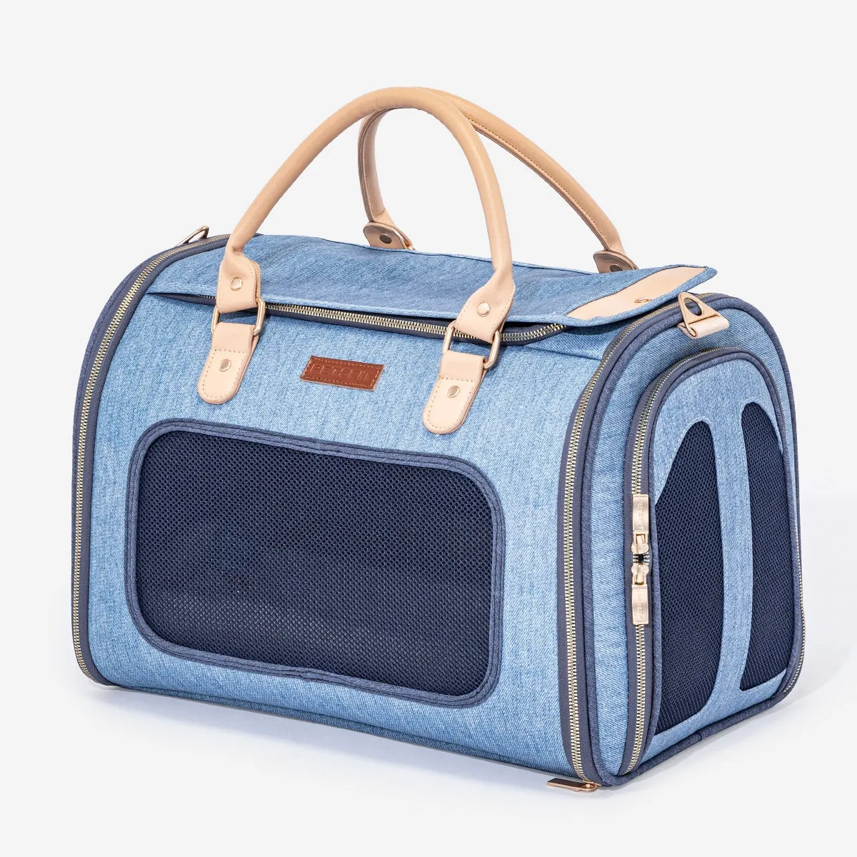 PETSFIT Vira Blazer Denim Style Pet Carrier Bag
