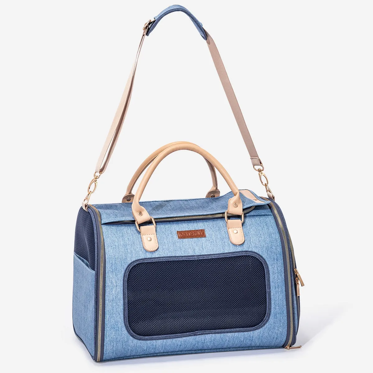 PETSFIT Vira Blazer Denim Style Pet Carrier Bag