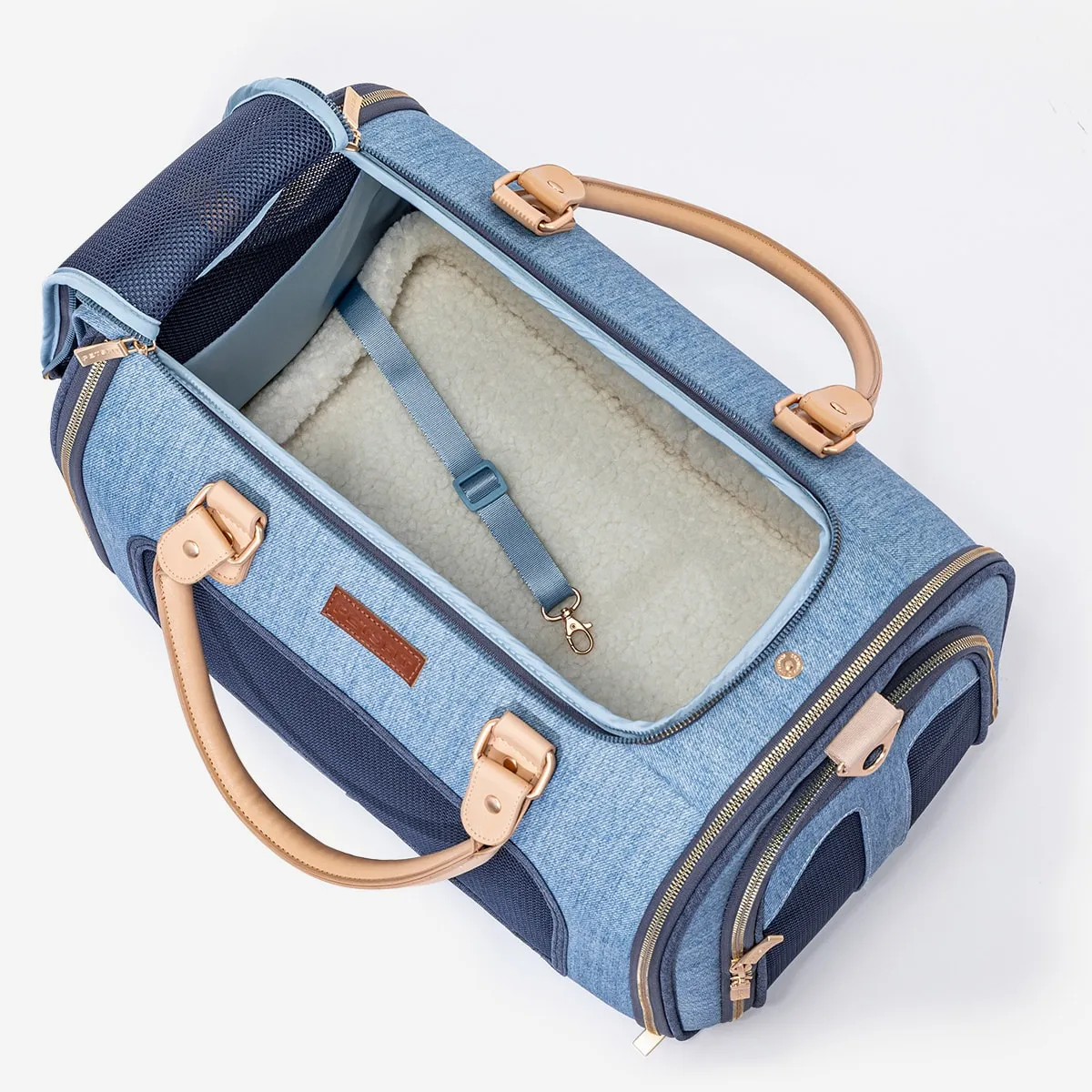 PETSFIT Vira Blazer Denim Style Pet Carrier Bag