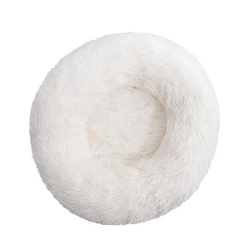 Plush round warm pet nest
